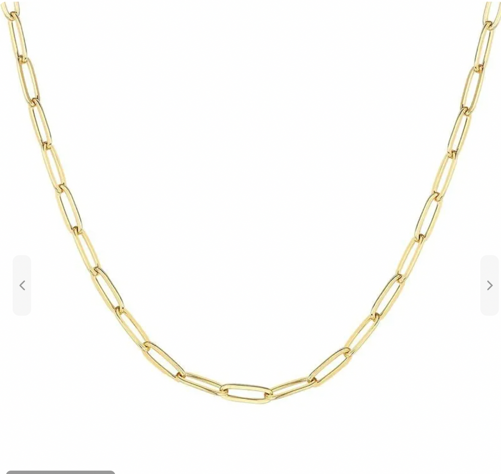 Paperclip Necklace for Charm Bar