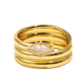 Ribbed Aura Ring