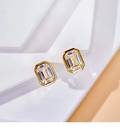 Emerald Halo Studs