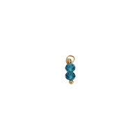 Blue Crystal Bead Charm