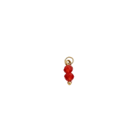 Red Crystal Bead Charm