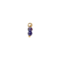 Purple Crystal Bead Charm