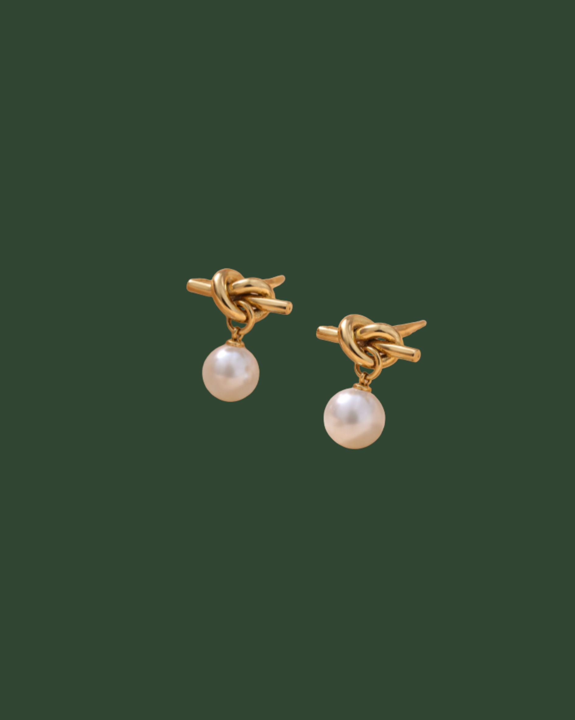 Knot Gold Earrings