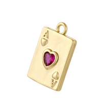 Playing Card Gold Filled Charm