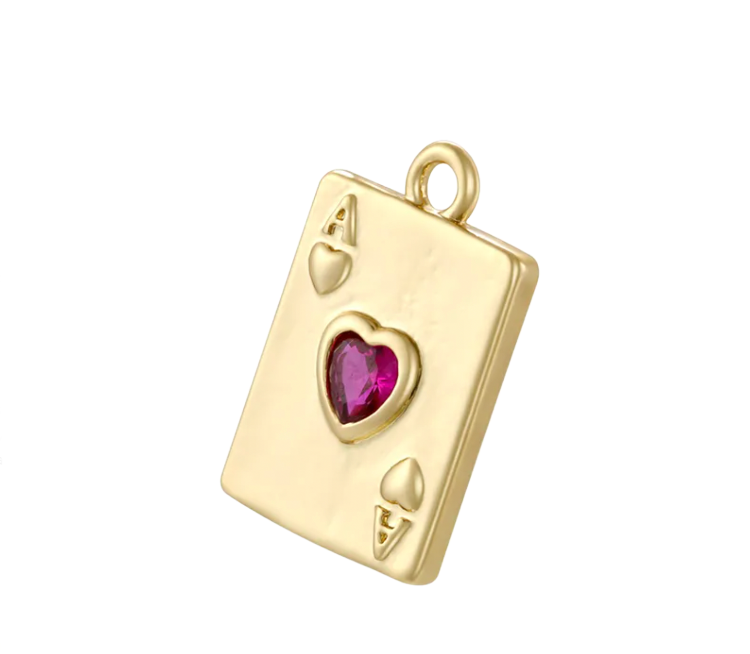 Playing Card Gold Filled Charm